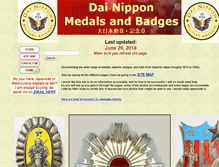 Tablet Screenshot of imperialjapanmedalsandbadges.com